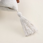 Наволочка декоративная с кисточками SL Home, 45×45 см, хлопок 100 %, белая - Фото 3