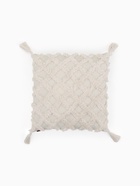 Наволочка декоративная с кисточками SL Home, 45×45 см, хлопок 100%, молочная - Фото 1