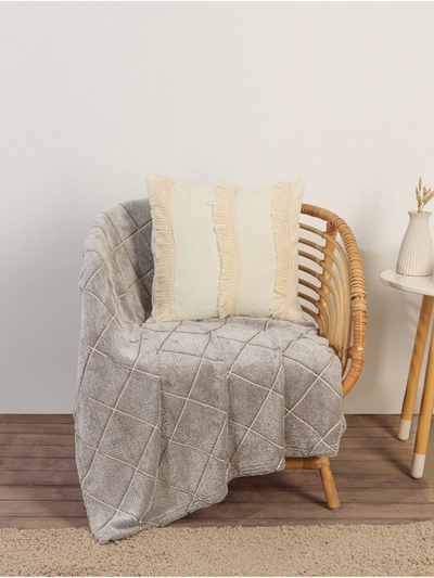Наволочка декоративная с бахромой SL Home, 45×45 см, хлопок 100%