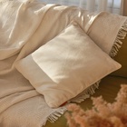 Наволочка декоративная SL Home Organic, 45×45 см, белая - Фото 2
