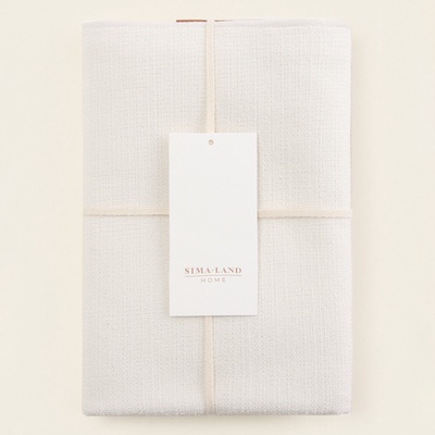 Наволочка декоративная SL Home Organic, 45×45 см, белая