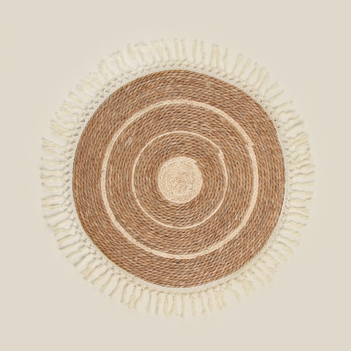 Ковер с кисточками круглый SL Home «Паджа», d=150 см - Фото 1