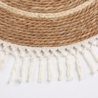 Ковер с кисточками круглый SL Home «Паджа», d=150 см - Фото 3