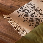 Коврик SL Home Cotton, 60×90 см, чёрный, молочный, хлопок 50% - Фото 8