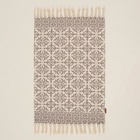 Коврик SL Home Cotton, 60×90 см, серый, молочный, хлопок 50% - Фото 3