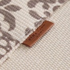 Коврик SL Home Cotton, 60×150 см, серый, молочный, хлопок 50% - Фото 9