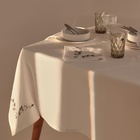 Новый год. Скатерть с вышивкой SL HOME New Year 110х140см, лен 100%, 185 гр/м2 - фото 25464687