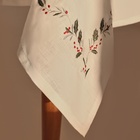Новый год. Скатерть с вышивкой SL HOME New Year 110х140см, лен 100%, 185 гр/м2 - фото 25464688
