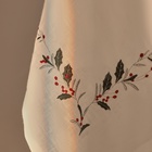 Новый год. Скатерть с вышивкой SL HOME New Year 110х140см, лен 100%, 185 гр/м2 - фото 25464689