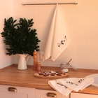 Набор салфеток с вышивкой SL HOME New Year 40х40см-2 шт., лен 100%, 185 гр/м2 10200533 - фото 16378985