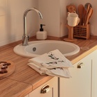 Набор салфеток с вышивкой SL HOME New Year 40х40см-2 шт., лен 100%, 185 гр/м2 10200533 - фото 16378984