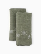 Набор сервировочных салфеток с вышивкой SL HOME New Year 40×40 см-2 шт., лен 100%, 265 г/м² - Фото 1