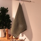 Полотенце с вышивкой SL HOME New Year 40х70 см, лен 100%, 265 гр/м2 - фото 25464722