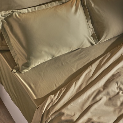 Пододеяльник 2-спальный SL Home «Олива», 180×220 см, оливковый, сатин