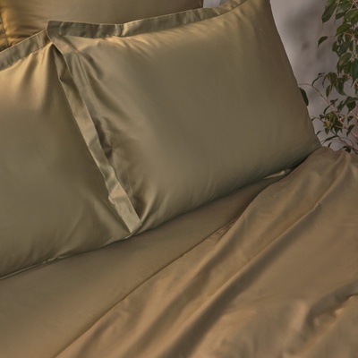 Пододеяльник евро SL Home, 200×220 см, оливковый, сатин