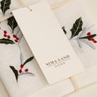 Салфетка с вышивкой SL HOME New Year 30х40см-1 шт, лен 100%, 185 гр/м2 - фото 25449584