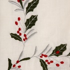Салфетка с вышивкой SL HOME New Year 30х40см-1 шт, лен 100%, 185 гр/м2 - фото 25449585