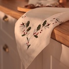 Салфетка с вышивкой SL HOME New Year 30х40см-1 шт, лен 100%, 185 гр/м2 - фото 25464736