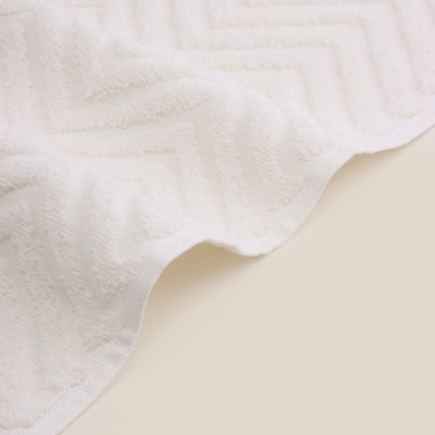 Полотенце махровое SL HOME: Geometry "Блан де Блан" 67х140 см, 83% хлопок, 17% лён, 500 г/м2 1024309