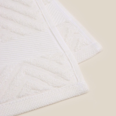 Полотенце махровое SL HOME: Geometry "Блан де Блан" 67х140 см, 83% хлопок, 17% лён, 500 г/м2 1024309