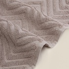 Полотенце махровое SL HOME: Geometry «Саббиа», 50×90 см, коричневое - Фото 7