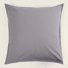 Наволочка SL Home Cotton 70*70+2 см, цв.серый, 100% жатый хлопок - фото 25548737