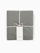 Простыня на резинке 2-спальная SL Home Cotton, 180×200+30 см, тёмно-зелёная, полулён 10245377