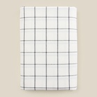 Простыня евро SL Home Cotton, 245×260 см, белая/серая, жатый хлопок - фото 28150801