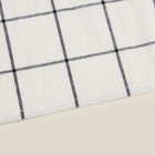 Простыня на резинке SL Home Cotton 180*200+30 см, цв.белый/серый, 100% жатый хлопок 10245391 - фото 13091729