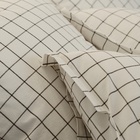 Наволочка SL Home Cotton 50*70+2 см, цв.белый/серый, 100% жатый хлопок - фото 26325865