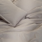 Пододеяльник SL Home Cotton 200*220 см, цв.бежевый/белый, 100% жатый хлопок - фото 26325876