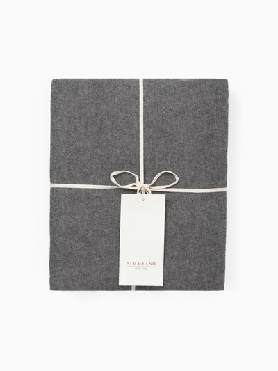 Простыня евро SL Home «Деним», 245×260 см, синяя, жатый хлопок