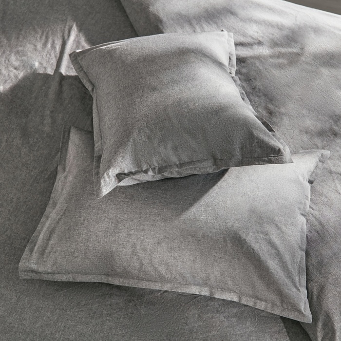

Наволочка SL Home "Деним" 50*70+2 см, цв.темно-серый, 100% жатый хлопок
