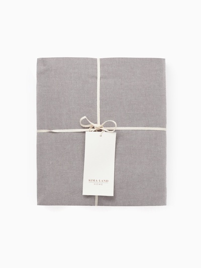 Простыня 1.5 спальная SL Home «Деним», 160×245 см, серая, жатый хлопок