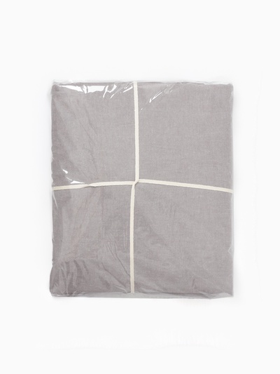 Простыня 1.5 спальная SL Home «Деним», 160×245 см, серая, жатый хлопок