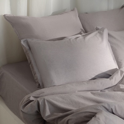 Простыня 1.5 спальная SL Home «Деним», 160×245 см, серая, жатый хлопок