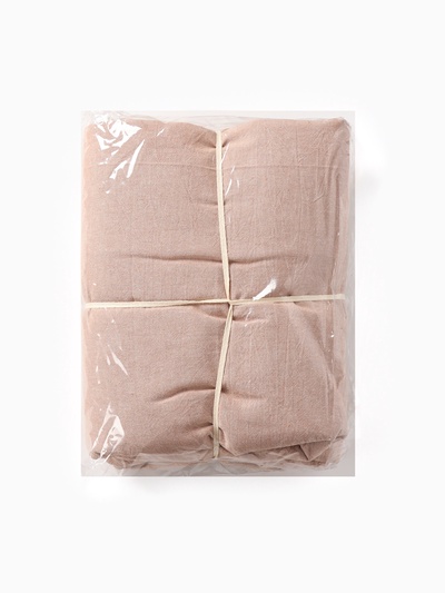 Пододеяльник евро SL Home «Деним», 200×220 см, бежевый, жатый хлопок