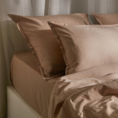 Пододеяльник евро SL Home «Деним», 200×220 см, бежевый, жатый хлопок