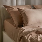 Простыня SL Home "Деним" 245*260 см, цв.бежевый, 100% жатый хлопок - фото 322012076