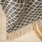 Плед с бахромой SL Home Square 125×150 см, 100% хлопок - фото 25449685