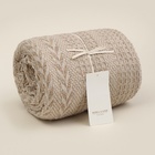 Плед с бахромой SL Home «Хюгге» 125×150 см, 100% хлопок - фото 26172003