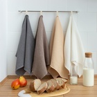 Полотенце кухонное SL HOME Linen, бежевое, однотонное, 38×65 см - Фото 3