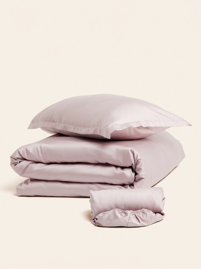 Простыня евро SL Home Tencel, 235×240 см, пудра, тенсель