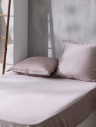 Простыня евро SL Home Tencel, 235×260 см, пудра, тенсель - Фото 5