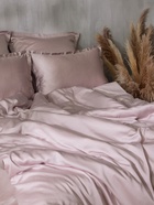 Простыня евро SL Home Tencel, 235×260 см, пудра, тенсель - Фото 6