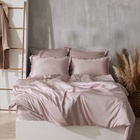 Простыня на резинке SL Home Tencel 140*200+30 см , цв. пудра 10285265 - фото 1736003