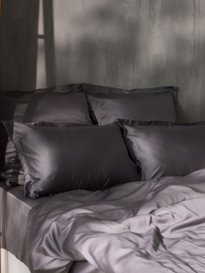 Пододеяльник евро SL Home Tencel, 200×220 см, тенсель, серый