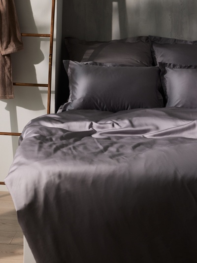 Пододеяльник евро SL Home Tencel, 200×220 см, тенсель, серый