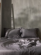 Пододеяльник евро SL Home Tencel, 200×220 см, серый, тенсель - Фото 7