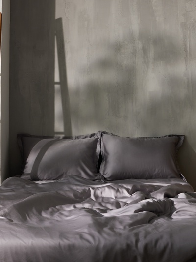 Пододеяльник евро SL Home Tencel, 200×220 см, тенсель, серый